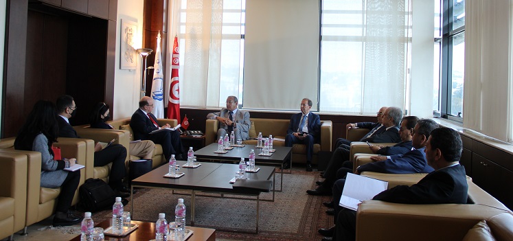 جلسة عمل مع بعثة من صندوق النقد الولي